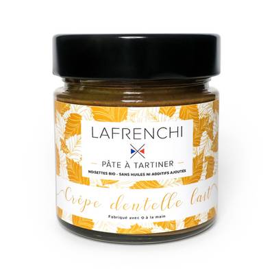 La Frenchi Pâte à tartiner Crêpes Dentelle Chocolat au Lait, 250g