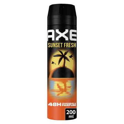 Axe Déodorant spray Homme Fraîcheur 48h Sunset Fresh, 200ml