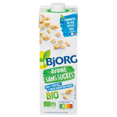 Bjorg Avoine Sans Sucre Boisson Végétale Bio, 1L