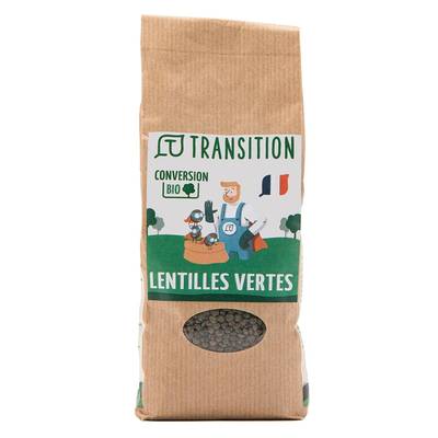 Transition Lentilles Vertes - Conversion biologique, 500g