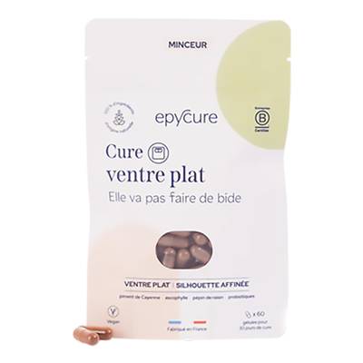 Epycure Cure Ventre Plat, 60 Compris