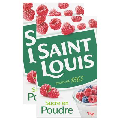 Saint Louis Sucre en Poudre, 2x1Kg