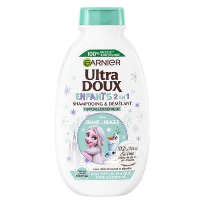 Garnier - Ultra Doux Shampoing & Démêlant Disney Reine Des Neiges Ennt Délicatesse D'Avoine, 300ml