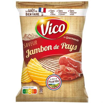 Vico Chips gourmande Jambon de pays, 120g