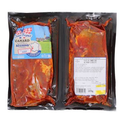 Douce France Filets de Canard au Piment, 2 filets - environ 900g