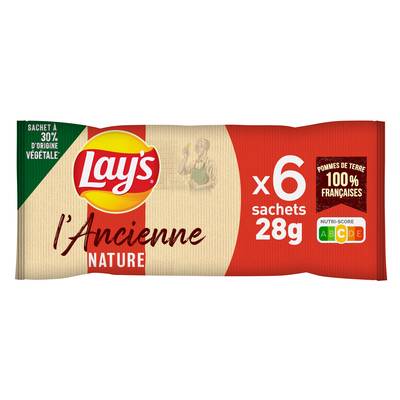 Lay's Chips à l'ancienne nature, 6 sachets