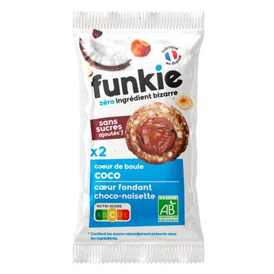 Funkie Coeur de Boule Coco Coeur fondant Funkytella Bio, 36g