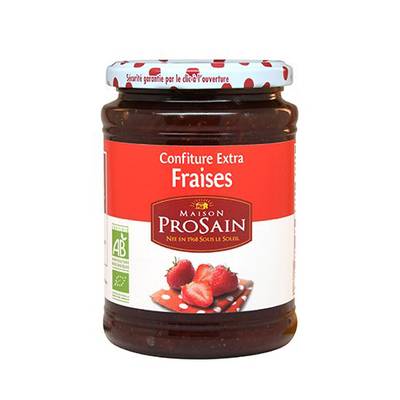 Prosain Confiture extra de fraise bio, 350g