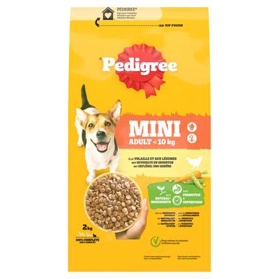Pedigree Croquett Volaille Legumes pour Petit Chien Adulte, 2kg