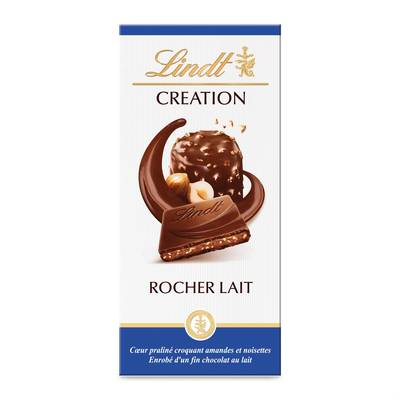 Lindt Chocolat Création le rocher Lait, 150g