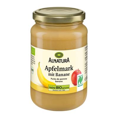 Alnatura Purée de pommes bananes bio, 360g