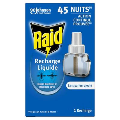 Raid Recharge Répulsifs Moustiques, 1 recharge