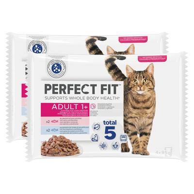 Perfect Fit Sachets en sauce aux Poissons pour chat adulte stérilisé, Lot de 2x4x85g