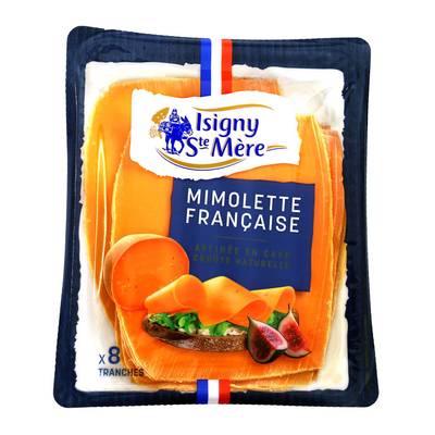 Isigny Ste mère Mimolette en tranches, 150g, 8 tranches