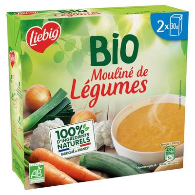 Liebig Soupe Mouliné de Légumes Bio, 2x30cl