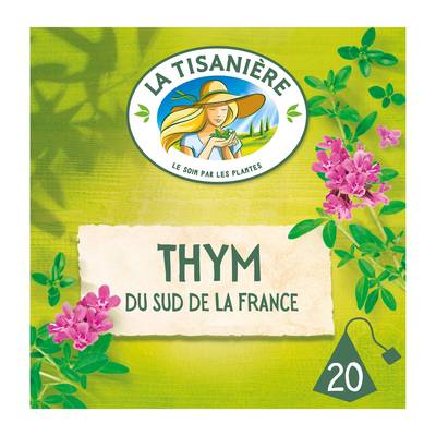 La Tisanière Infusion thym, 20 sachets