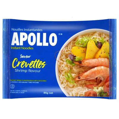 Apollo Nouilles chinoises à la crevette en sachet, 85g