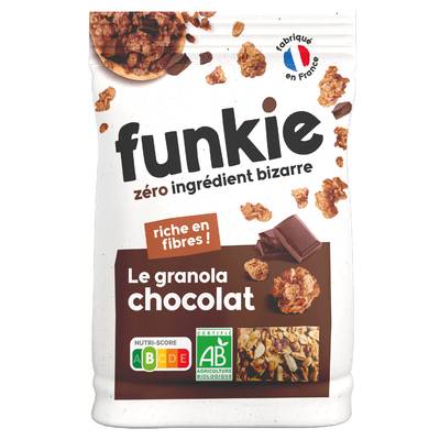 Funkie Céréales Croustillantes Granola Chocolat Bio, 300g