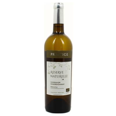 Vin de pays d'Oc IGP Réserve Naturelle, Viognier- Chardonnay bio, 75cl