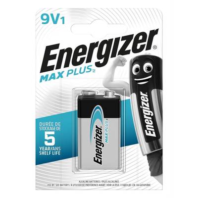 Energizer Pile 6LR61 9V Alcaline Max Plus, 1  pile
