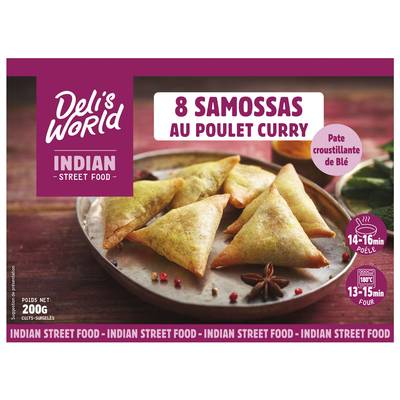 Déli's World Samossa Poulet Curry, 200g