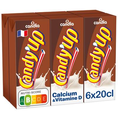 Candy-Up Boisson lactée chocolat UHT, 6x20cl