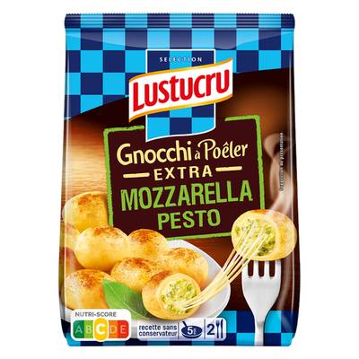Lustucru Gnocchi à Poêler Extra Mozzarella & Pesto, 280g