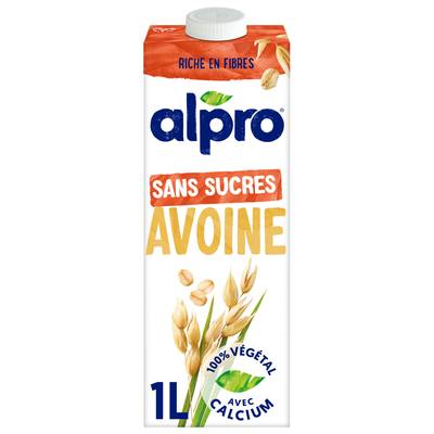 Alpro Boisson Avoine Sans sucre ajouté, 1l
