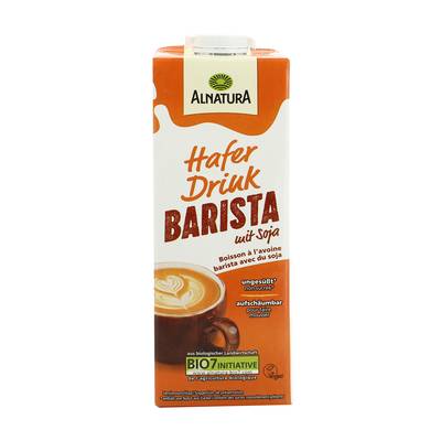 Alnatura Avoine Soja Barista Boisson Végétale Bio, 1L