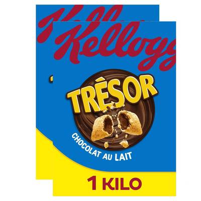 Trésor Céréale Chocolat au Lait, 2x1Kg