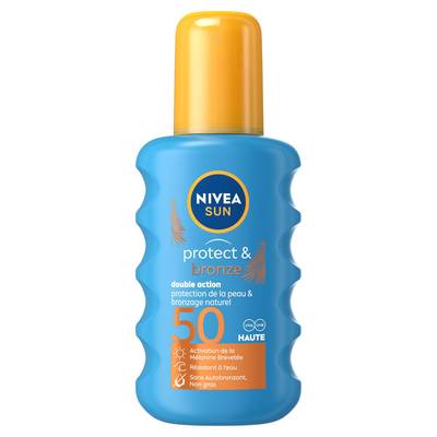 Nivea sun Spray solaire Activateur de bronzage protect & bronze FPS 50, 200ml