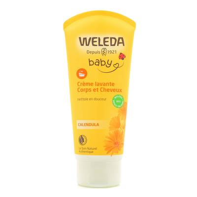 Weleda Crème lavante bébé corps et cheveux Cosmétique naturelle, 200ml