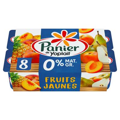 Panier de Yoplait Yaourts Fruits Jaunes 0%mg, 8x125g