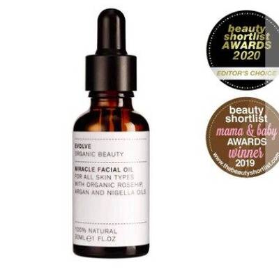 5060200044612 - Evolve - Huile pour le visage Miracle à la rose musquée