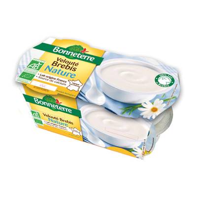 Bonneterre Velouté de brebis bio nature, 4x115g