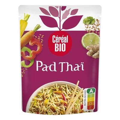 Céréal Bio Pad Thaï nouilles citron coriandre sauce sriracha Veggie Bio, 220g