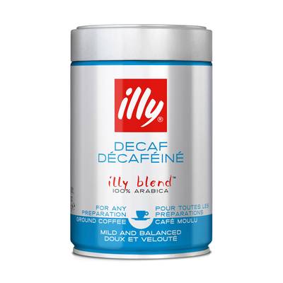 Illy Café moulu torréfaction décafeinée, 250g