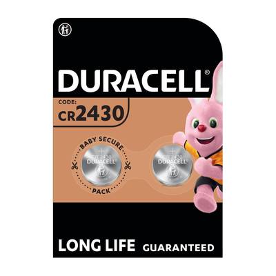 Duracell 2 Piles Bouton Lithium CR 2430, 2  piles