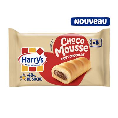 Harrys Gateaux moelleux fourré Chocolat Chocomousse, 280g