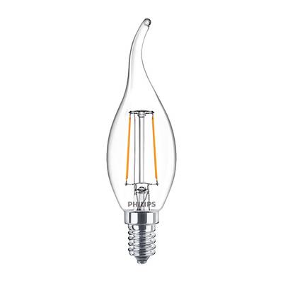 8718699763190 - Philips - Ampoule E14-2W LED Flamme Transparente Blanc Chaud