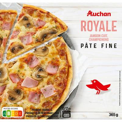 Auchan Pizza royale pâte fine, 365g