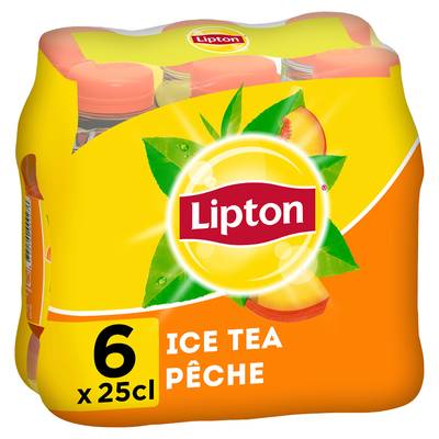 Lipton Ice Tea saveur pêche, 6x25cl