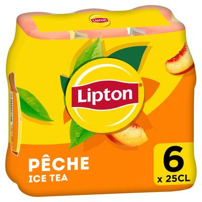 Lipton Ice Tea saveur pêche, 6x25cl