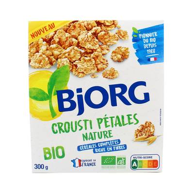 Bjorg Crousti Pétales Avoine Nature Bio, 300g