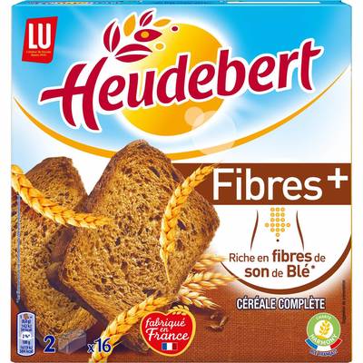 Heudebert Biscottes fibre +, 280g