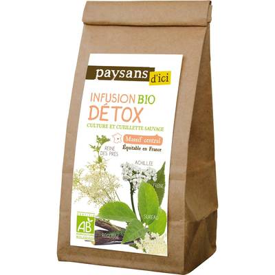 Paysans d'ici - Commerce Equitable Infusion Détox Bio du Massif Central Vrac, 40g