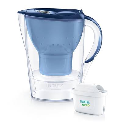 BRITA Carafe filtrante marella bleu + 1 filtre inclus, 1,4L