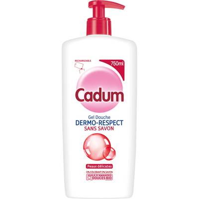Cadum Gel Douche Dermo Respect, 750ml