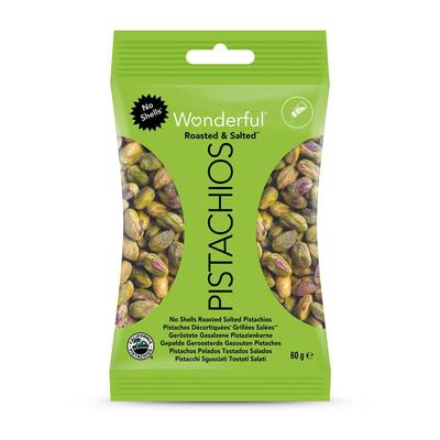 Wonderful Pistaches Grillées Décortiquées et Salées, 60g