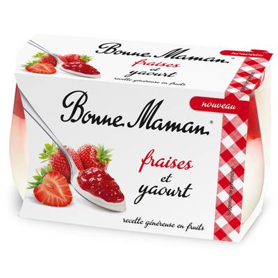 Bonne Maman Fraises et Yaourt, 2x125g